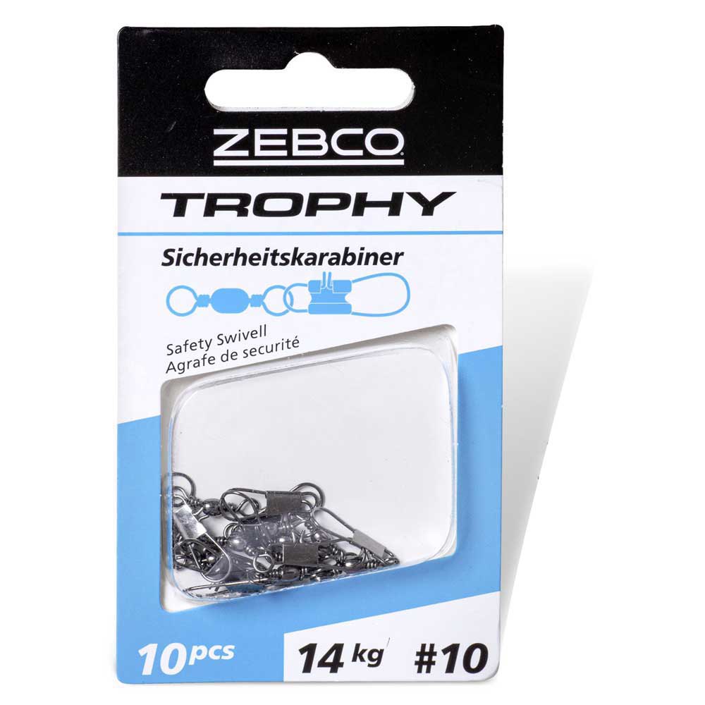 Купить Zebco 6204006 Trophy Safety Вертлюги Серый  Silver 6  7ft.ru в интернет магазине Семь Футов