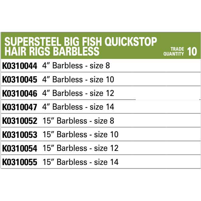 Купить Korum K0310053 Big Fish Barbless Лидер 10 См Серебристый Black Nickel 10  7ft.ru в интернет магазине Семь Футов