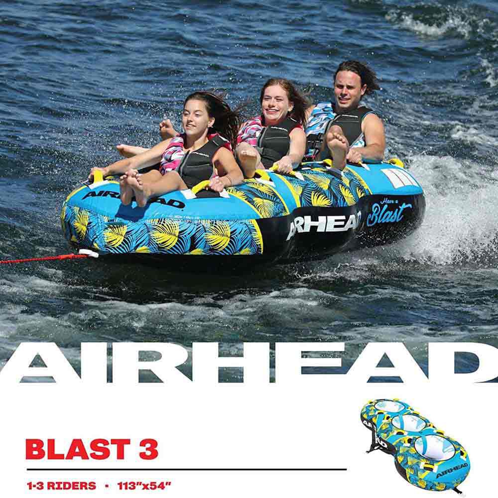 Купить Airhead 253-AHBL32 Blast Буксируемый Голубой  Multicolour 3 Places  7ft.ru в интернет магазине Семь Футов