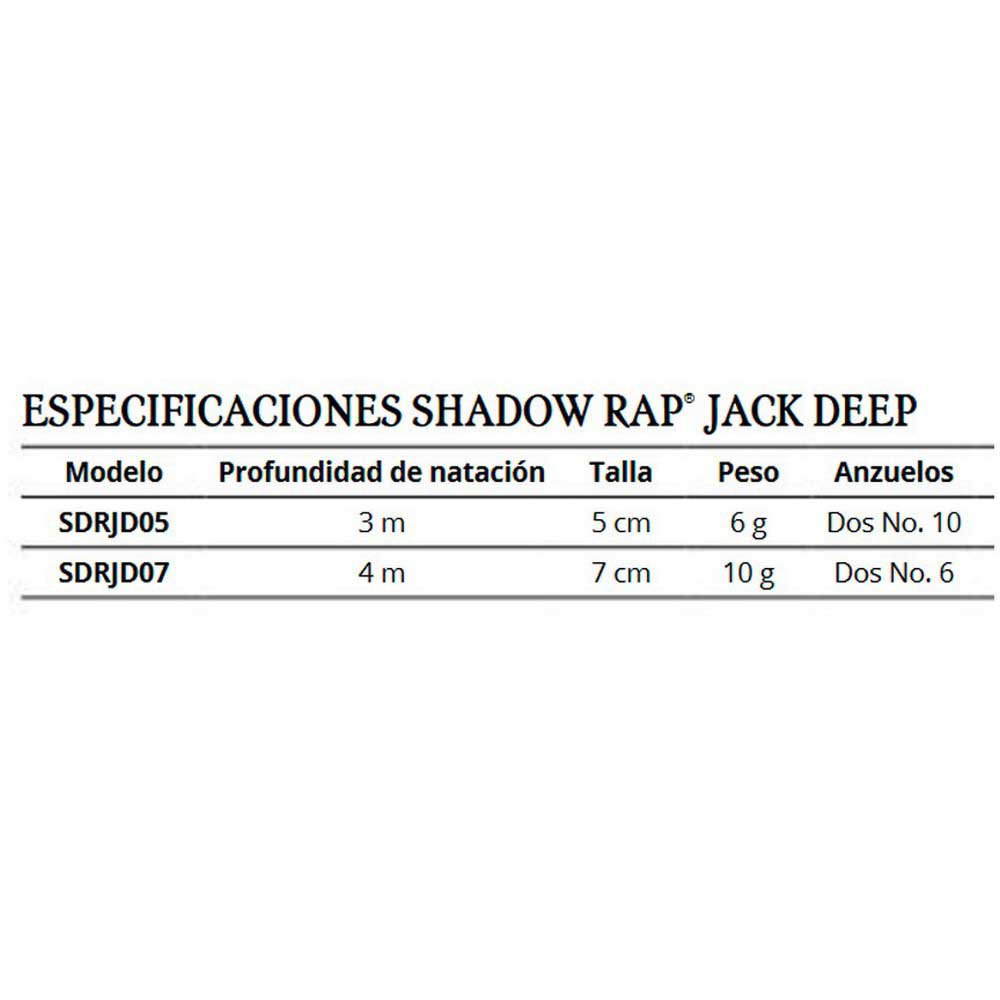 Купить Rapala RA5822199 Shadow Rap Jack Deep Пескарь 50 mm 6g Многоцветный PGG 7ft.ru в интернет магазине Семь Футов