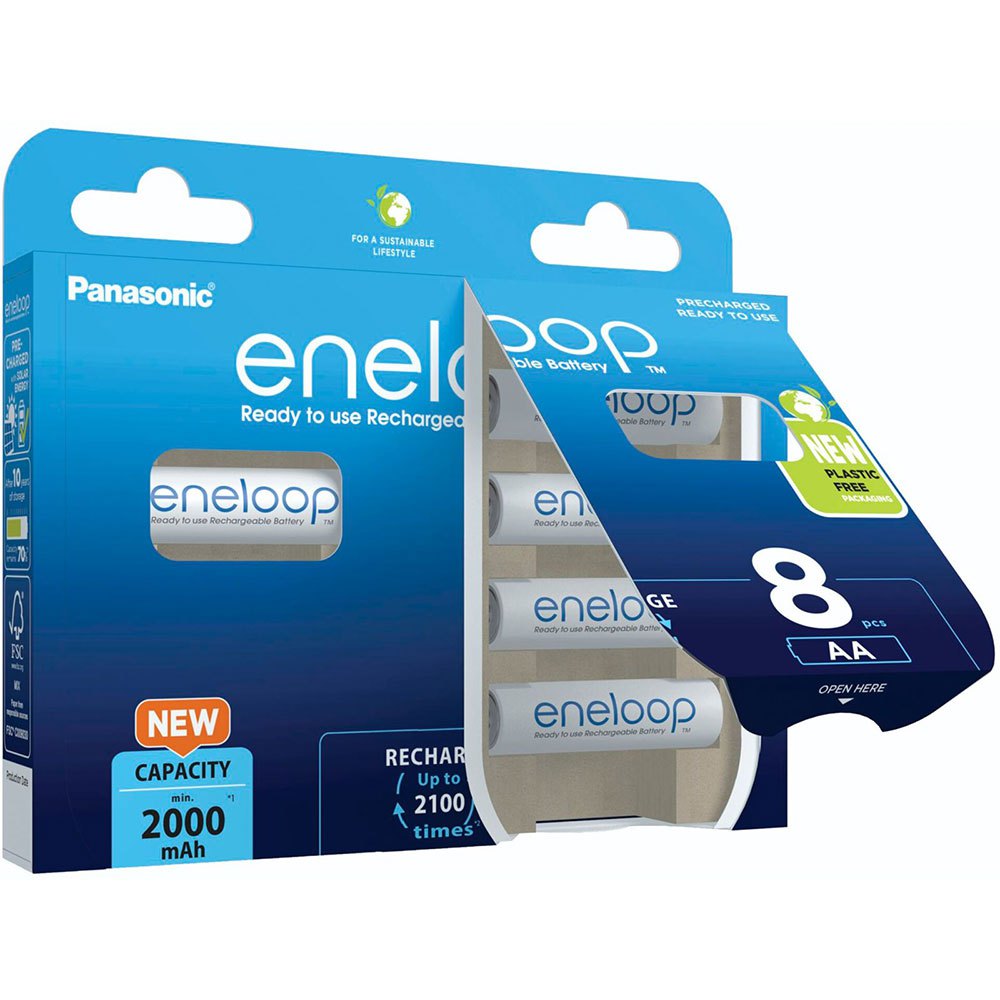 Купить Eneloop BK-3MCDE/8BE Аккумуляторная батарея 2000mAh 8 единицы измерения Серебристый Silver 7ft.ru в интернет магазине Семь Футов