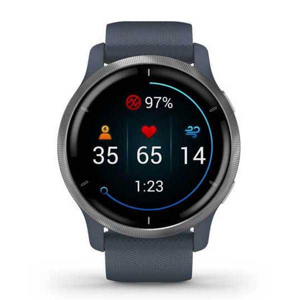 Купить Garmin 010-02430-10 Venu 2 Часы Серый  Blue Graphite / Silver 7ft.ru в интернет магазине Семь Футов