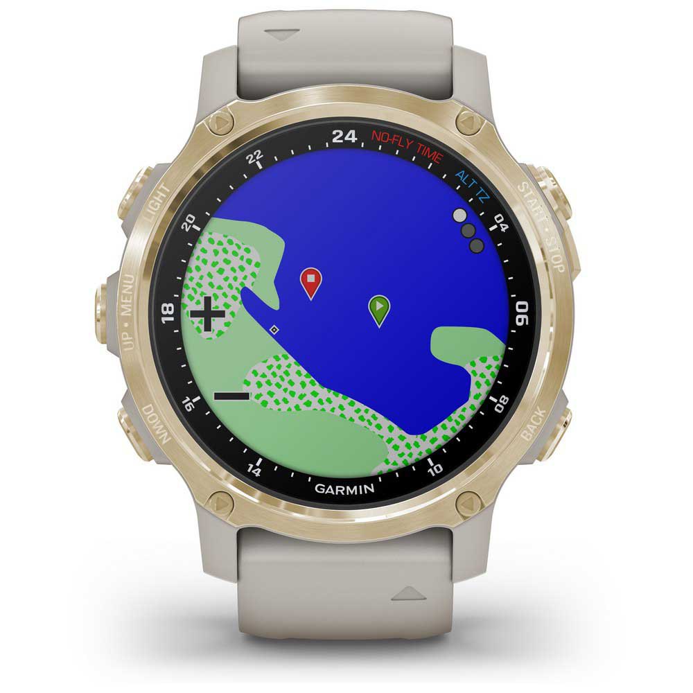 Купить Garmin 010-02403-01 Descent MK2S Компьютер Бежевый  Light Gold / Beige 7ft.ru в интернет магазине Семь Футов