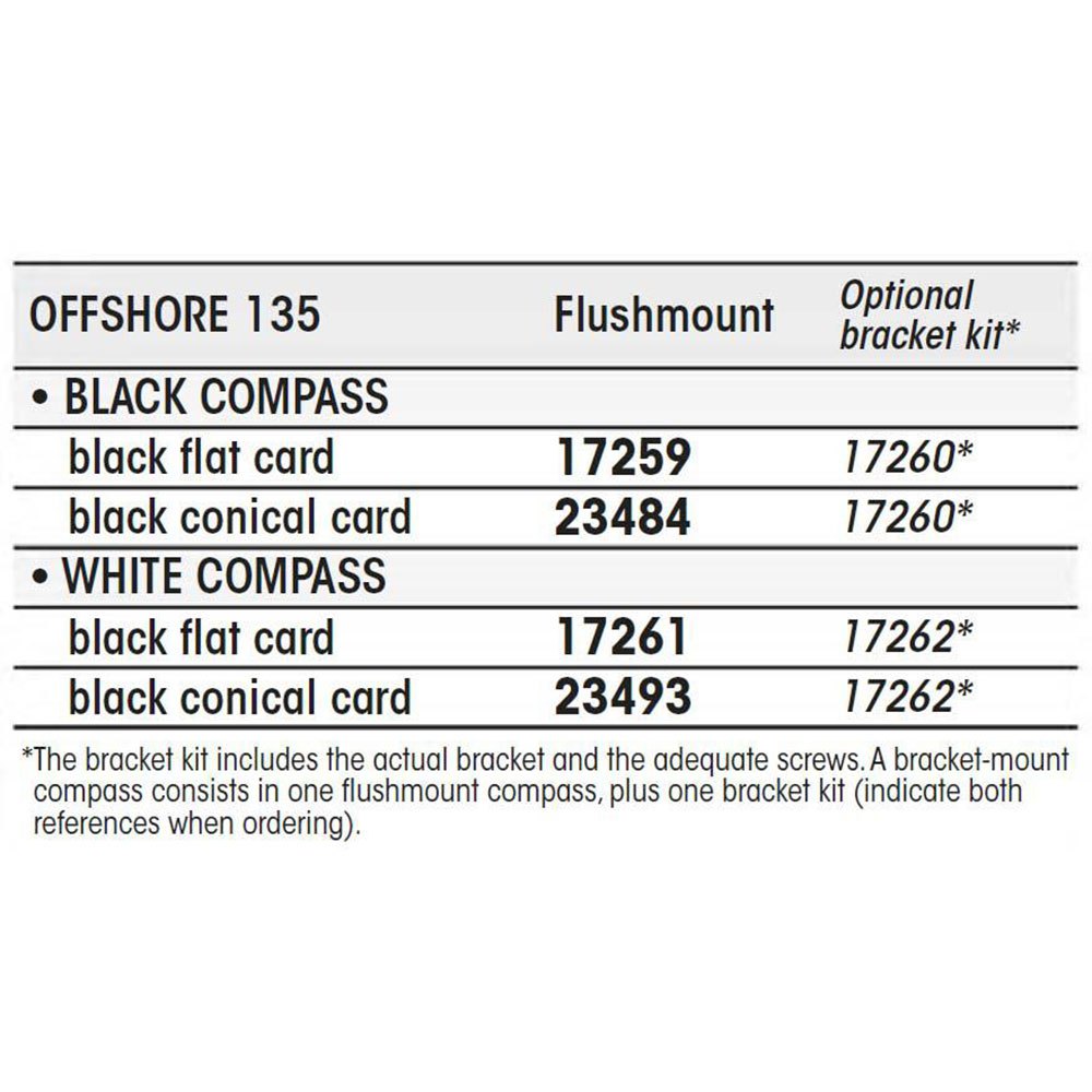 Купить Plastimo 23493 Compass Offshore 135 Конический смыв Серебристый White / Black 7ft.ru в интернет магазине Семь Футов