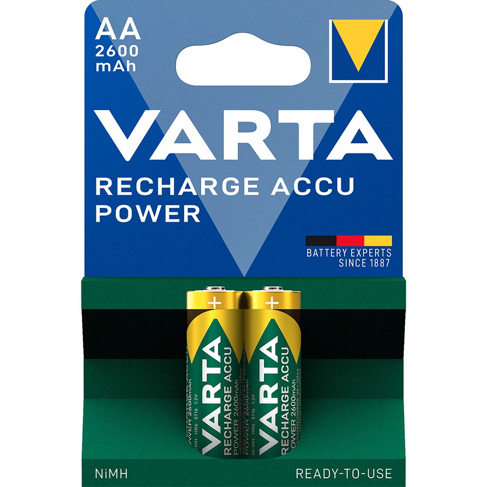 Купить Varta 05716101402 AA NiMH 2600mAh Mignon 1x2 AA NiMH 2600mAh Mignon Аккумуляторы Зеленый Green 7ft.ru в интернет магазине Семь Футов