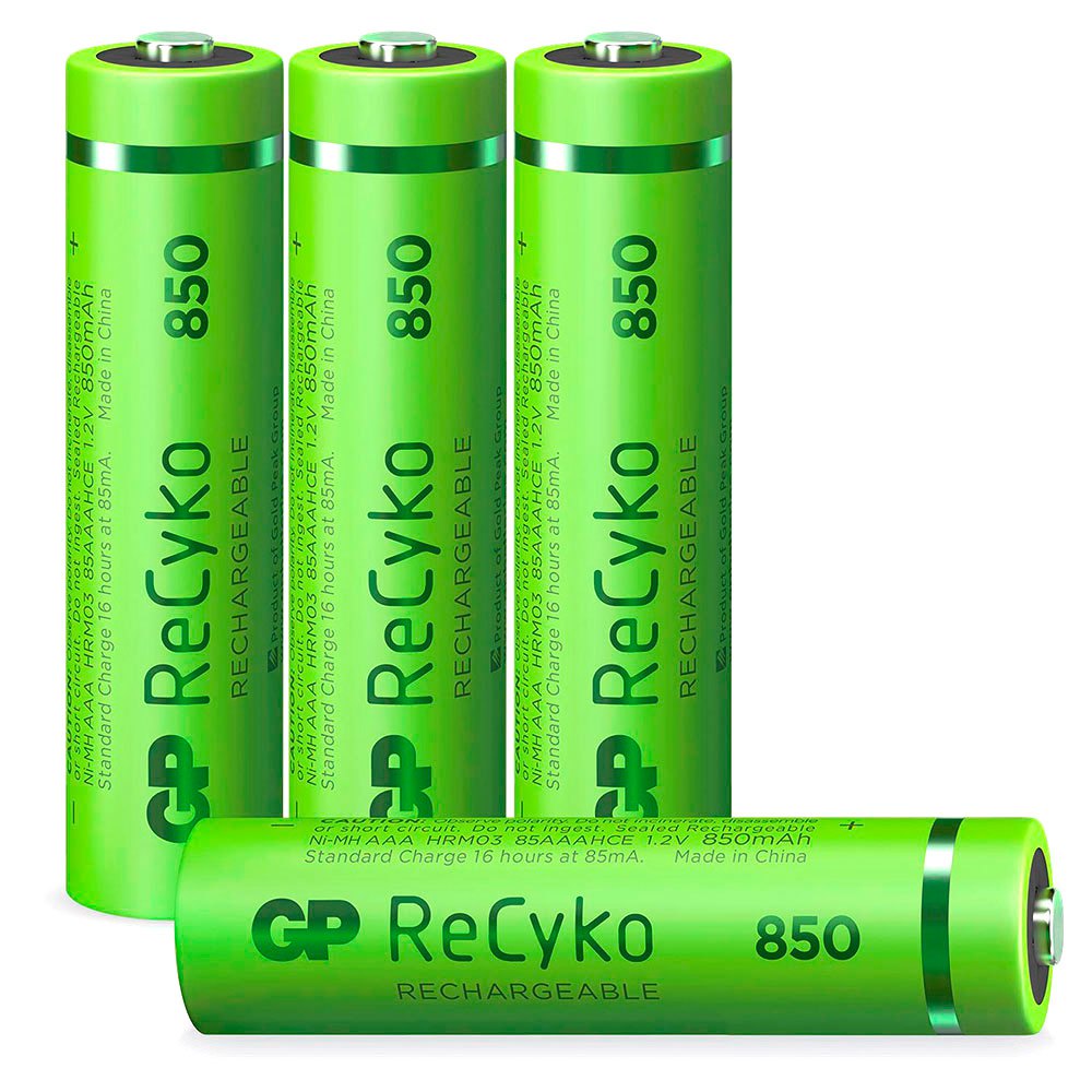 Купить Gp batteries 12085AAAHCE-C2 ReCyko NiMH AAA 850mAh Аккумуляторы Зеленый Green 7ft.ru в интернет магазине Семь Футов