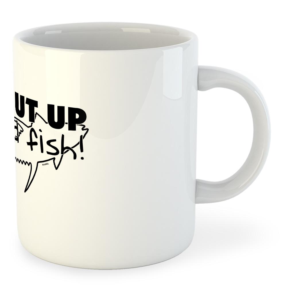 Купить Kruskis 42611K043 Shut Up And Fish Кружка 325ml Белая  White 325 ml (11 oz)  7ft.ru в интернет магазине Семь Футов