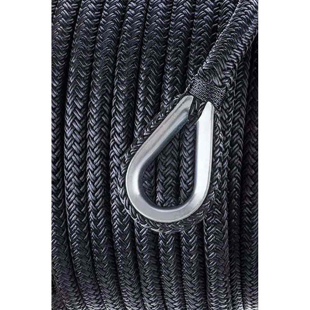 Купить Seachoice 50-42281 Nylon Анкерная веревка с двойной оплеткой 45.7 m Черный Black 1/2´´  7ft.ru в интернет магазине Семь Футов