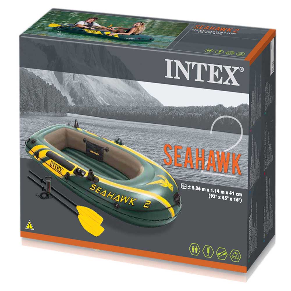 Купить Intex 68347 Seahawk 2 Надувная лодка Зеленый Green 7ft.ru в интернет магазине Семь Футов