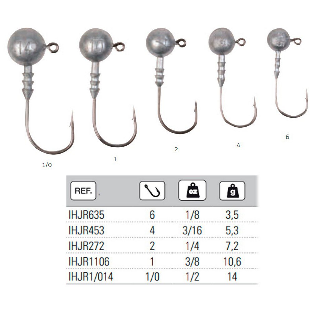 Купить Hart IHJR1106 Jig R Джиг-голова Серебристый  Silver 10.6 g  7ft.ru в интернет магазине Семь Футов