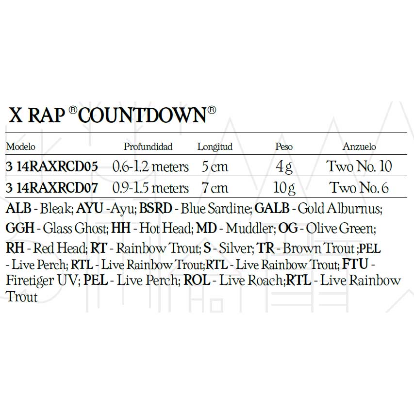 Купить Rapala 14RAXRCD07HH X-Rap Countdown 70 Mm 10g Многоцветный HH 7ft.ru в интернет магазине Семь Футов