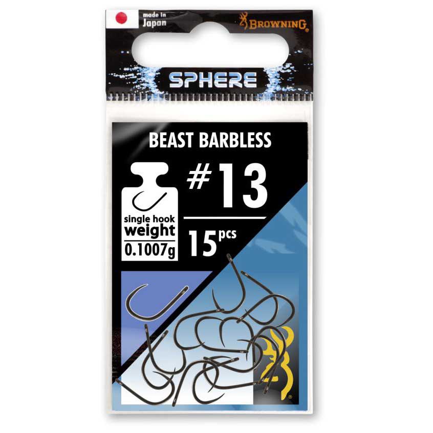 Купить Browning 4611012 Sphere Beast Barbless Крюк Черный  Black Nickel 12  7ft.ru в интернет магазине Семь Футов