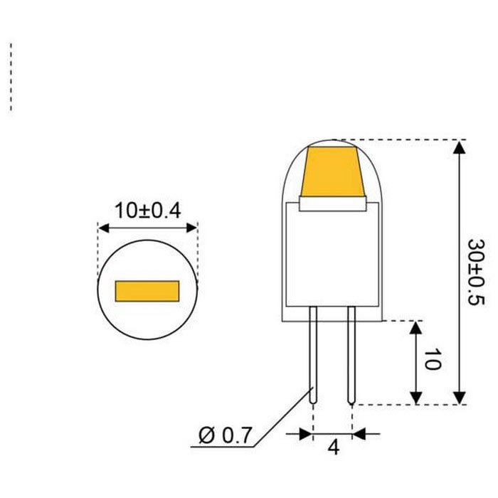 Купить Talamex 14340517 Super LED G4 1CST COB Желтый  Warm White 110 Lumens  7ft.ru в интернет магазине Семь Футов