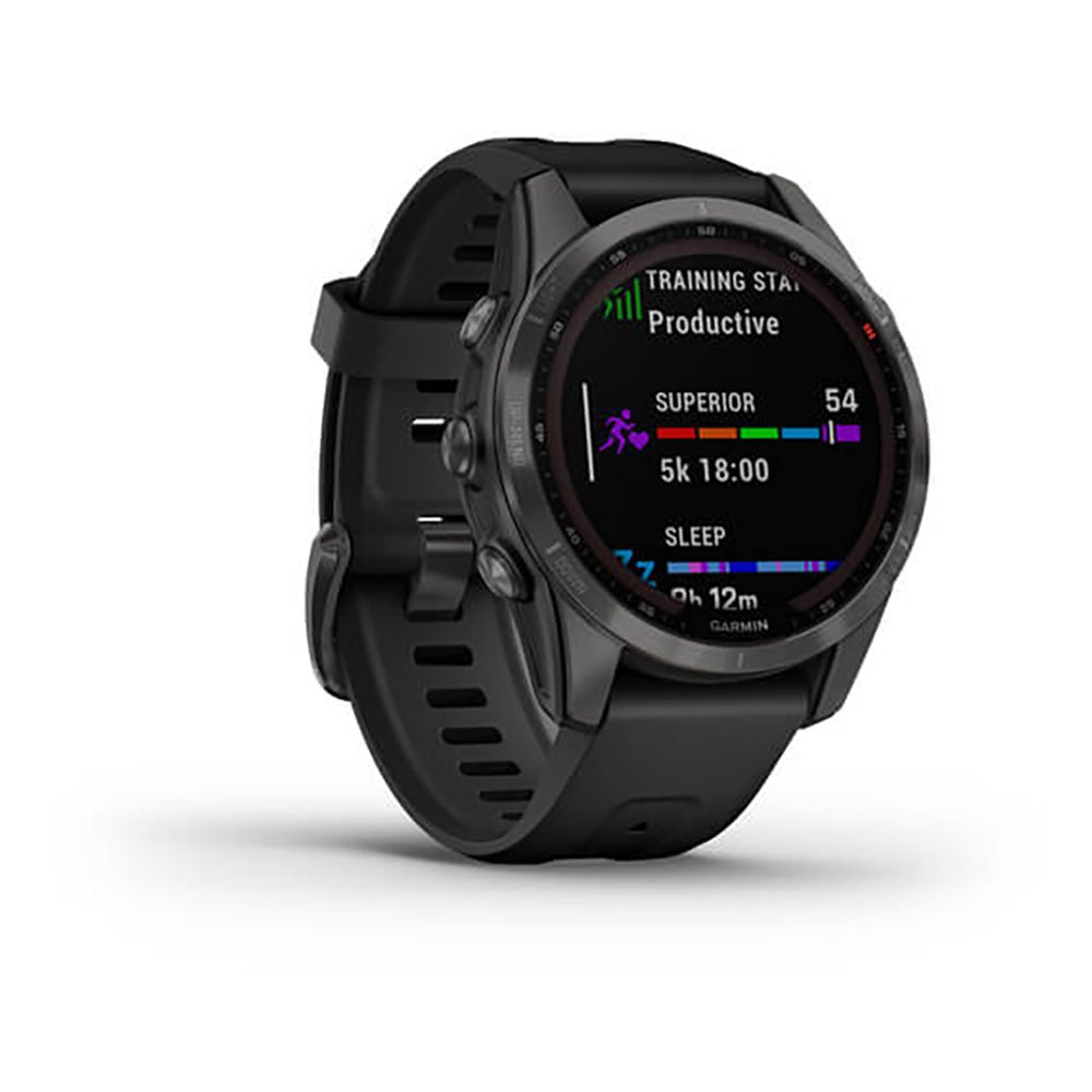 Купить Garmin 010-02539-25 Fenix 7S Sapphire Solar Часы Черный  Carbon Grey DLC / Black 7ft.ru в интернет магазине Семь Футов