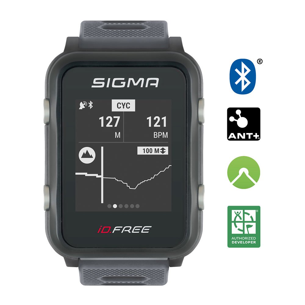 Купить Sigma 24100 ID Free Часы Черный  Grey 7ft.ru в интернет магазине Семь Футов