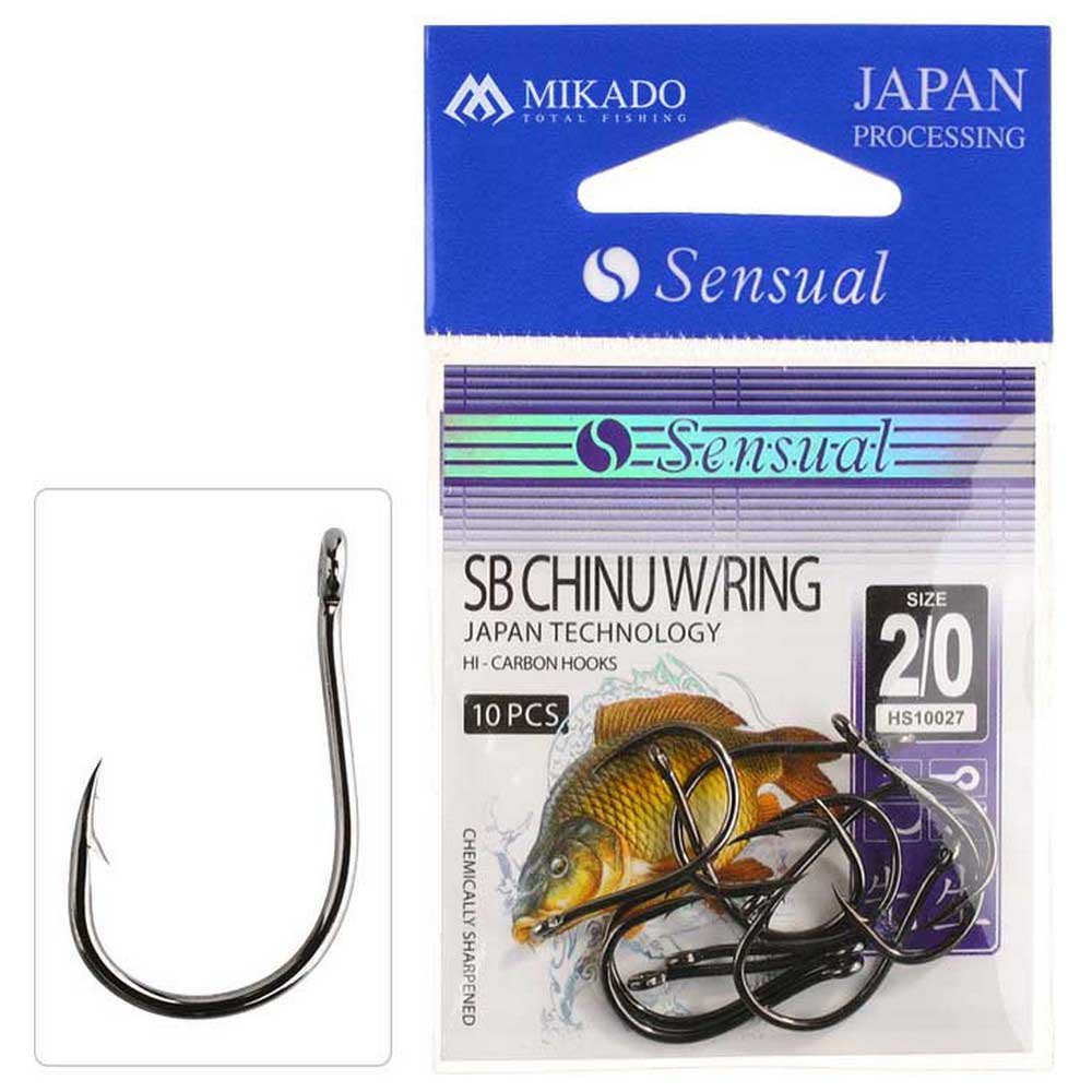 Купить Mikado HS10027-1/0B Sensual SB Chinu Крючки С Одним Глазком Серебристый Black Nickel 1/0  7ft.ru в интернет магазине Семь Футов