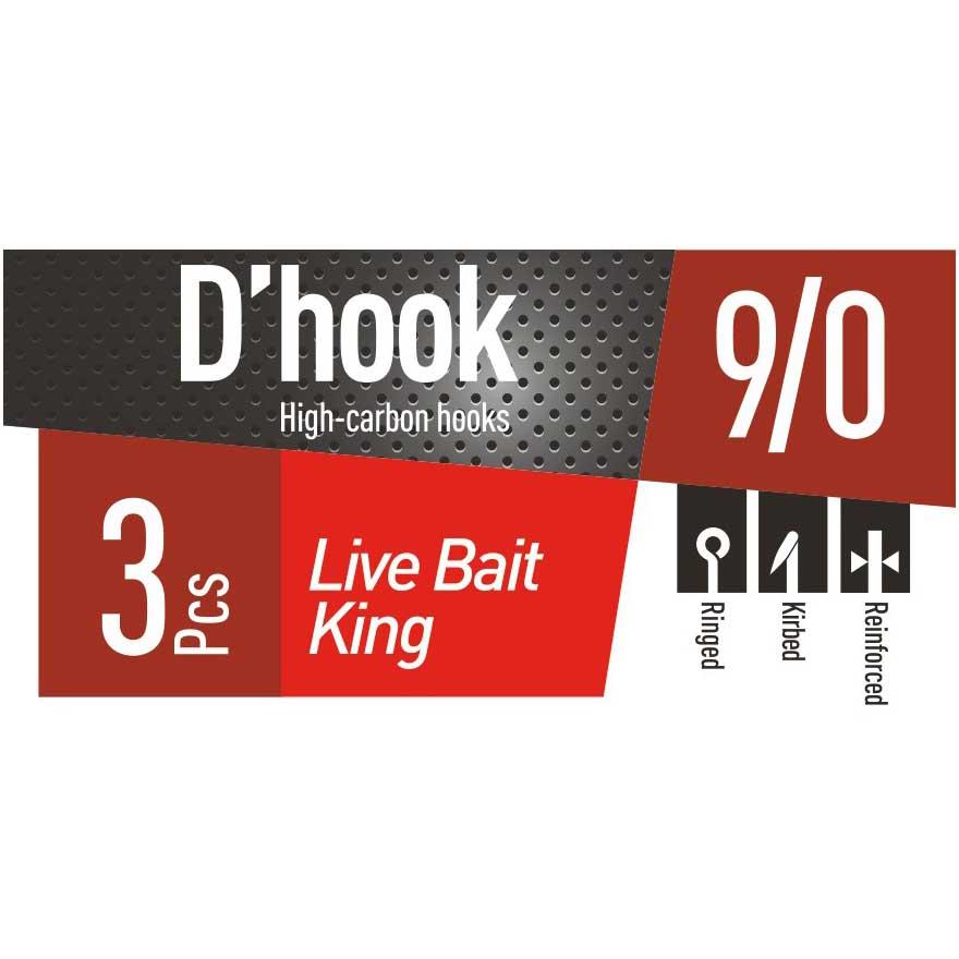 Купить Daiwa DHLBK10-0 D Live Bait King Крюк Серебристый  Silver 10/0  7ft.ru в интернет магазине Семь Футов