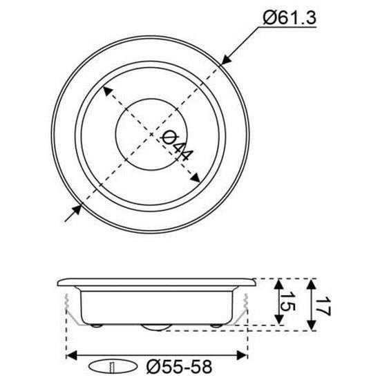 Купить Talamex 13459101 LED Recessed Downlight Серый  Grey 85 Lumens  7ft.ru в интернет магазине Семь Футов