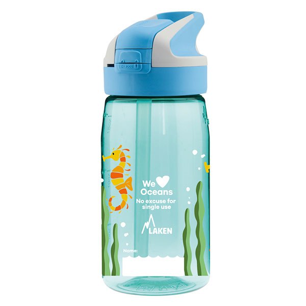 Купить Laken GTNSC Tritan 450ml Summit Cap Junior Голубой  Sea Horse 7ft.ru в интернет магазине Семь Футов