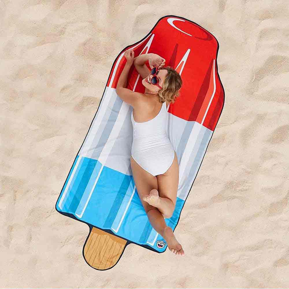 Купить Bigmouth inc 741-BMBT0004 Rocket Pop Пляжное одеяло Бесцветный Blue / Red / White 91 x 220 cm  7ft.ru в интернет магазине Семь Футов