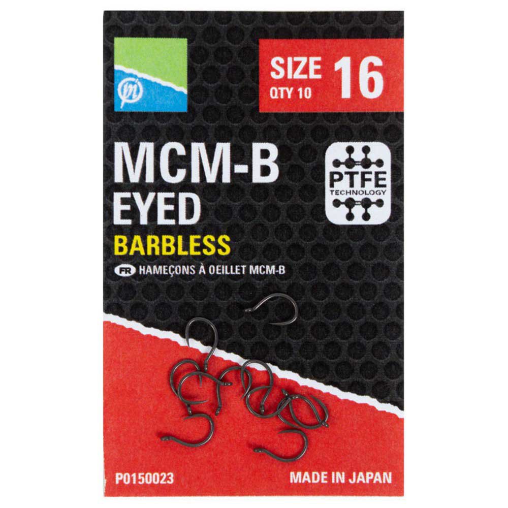 Купить Preston innovations P0150023 MCM-B Barbless Крючки С Одним Глазком Серый Black Nickel 16  7ft.ru в интернет магазине Семь Футов