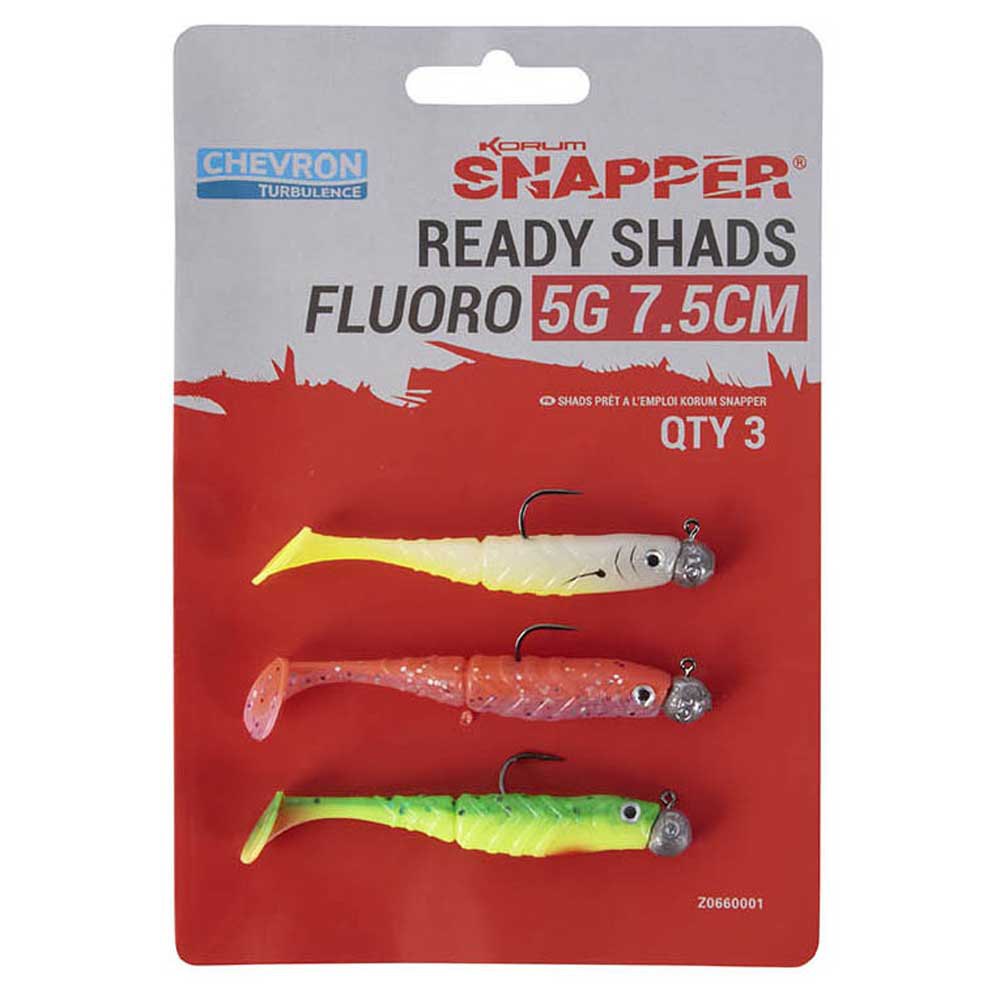 Купить Korum Z0660001 Snapper Ready-Shads Мягкая приманка 75 Mm Многоцветный Fluoro 7ft.ru в интернет магазине Семь Футов