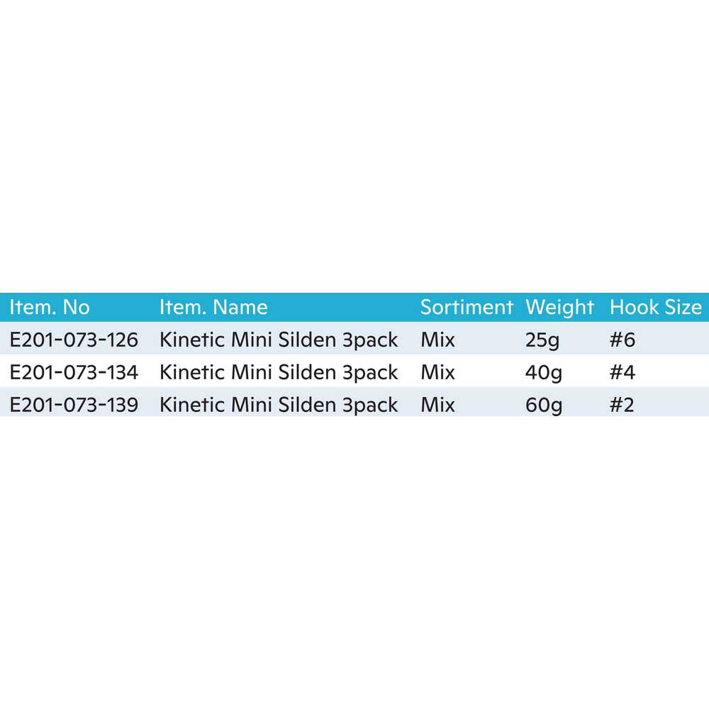 Купить Kinetic E201-073-134 Mini Silden Mix Джиг 40g Многоцветный Multicolour 7ft.ru в интернет магазине Семь Футов