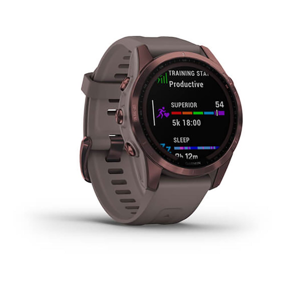 Купить Garmin 010-02539-29 Fenix 7S Sapphire Solar Часы Коричневый Dark Bronze Titanium / Shale Gray 7ft.ru в интернет магазине Семь Футов