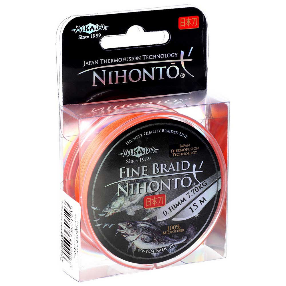Купить Mikado Z21O-012 Nihonto Fine Плетеная леска 15 м Оранжевый Orange 0.120 mm  7ft.ru в интернет магазине Семь Футов