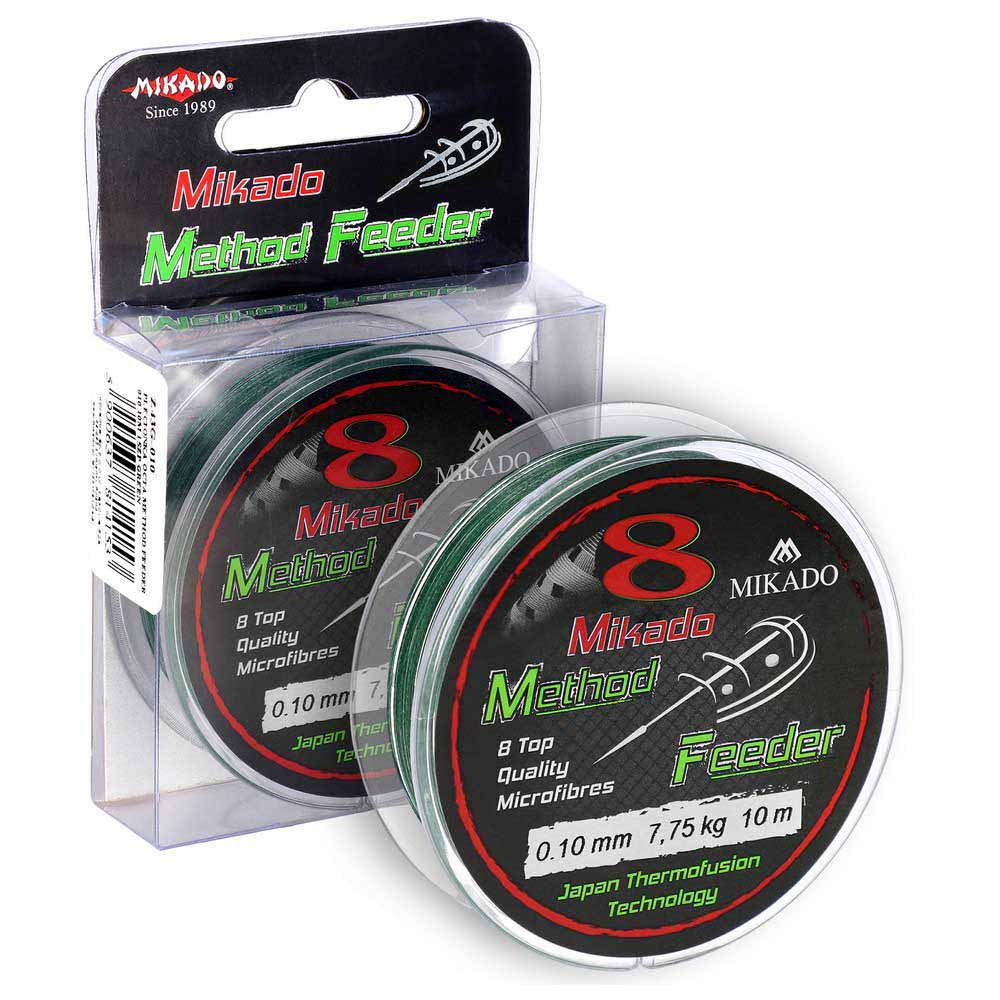 Купить Mikado Z43G-008 Octa Method Feeder Плетеная леска 10 м Зеленый Green 0.080 mm  7ft.ru в интернет магазине Семь Футов