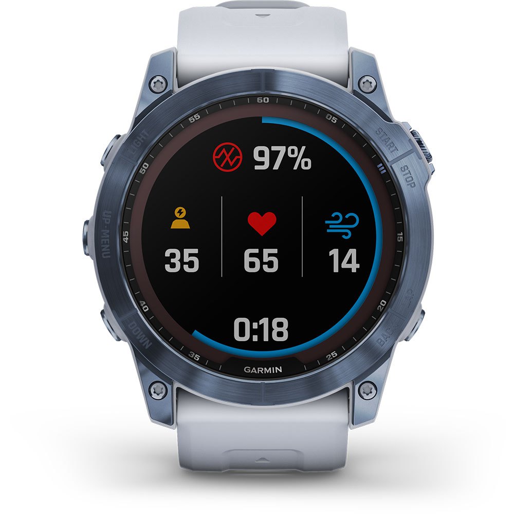 Купить Garmin 010-02541-15 Fenix 7X Sapphire Solar Часы Белая  Mineral Blue Titanium / Whitestone 7ft.ru в интернет магазине Семь Футов