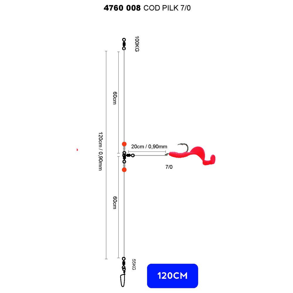 Купить SPRO 004760-00008-00000-00 COD Pilk Мягкая Приманка Для Троллинга 7/0 Красный Red 7ft.ru в интернет магазине Семь Футов