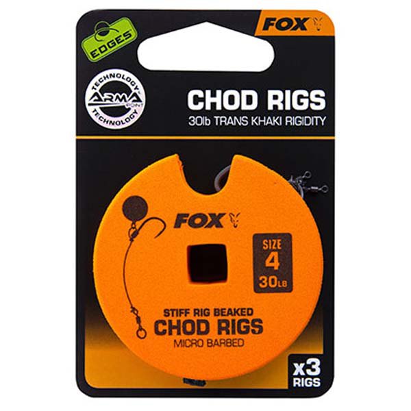 Купить Fox international CCR160 Edges Standard Chod Rig Barbless Лидер Оранжевый Transparent 6  7ft.ru в интернет магазине Семь Футов