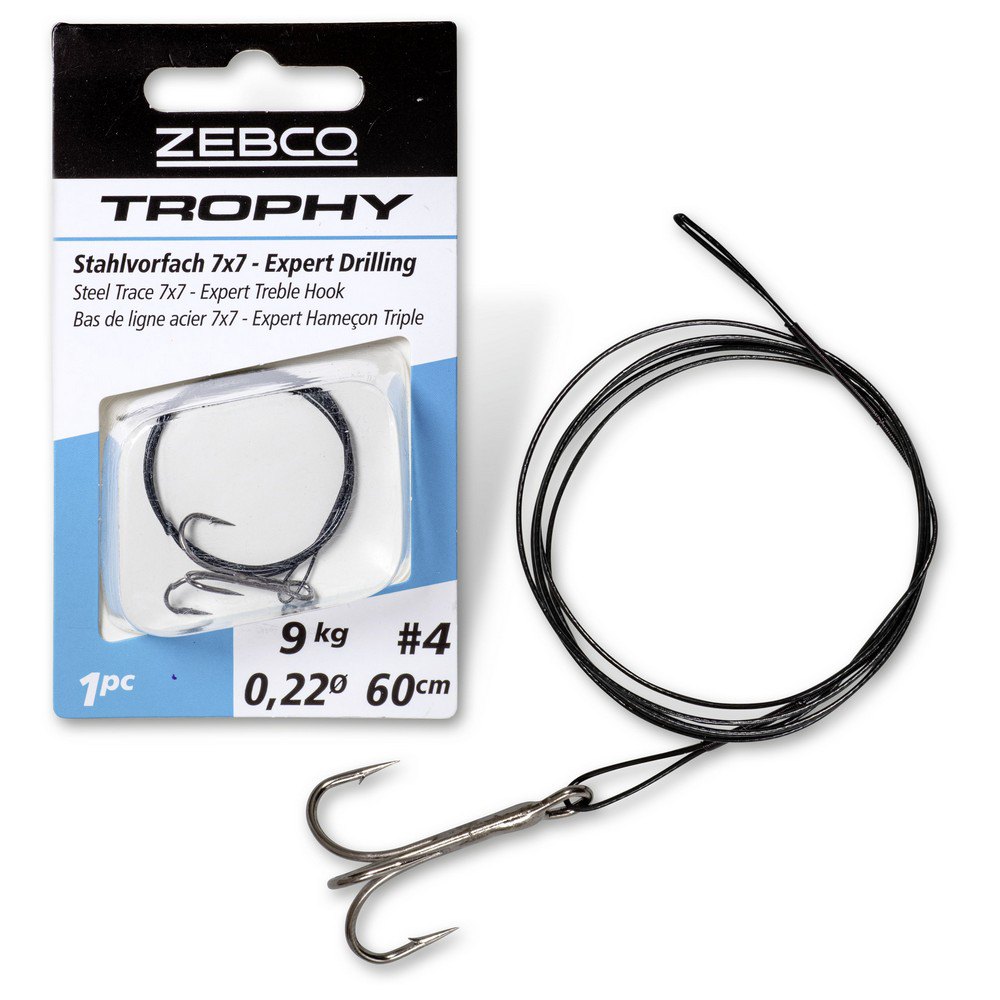 Купить Zebco 2375112 Trpohy Expert Тройной Крючок 12кг Черный Silver 50 cm  7ft.ru в интернет магазине Семь Футов