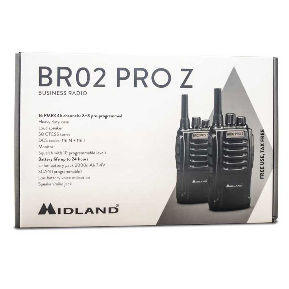 Купить Midland C1524 BR02 PRO Z Рации 2 единицы измерения Черный Black 7ft.ru в интернет магазине Семь Футов