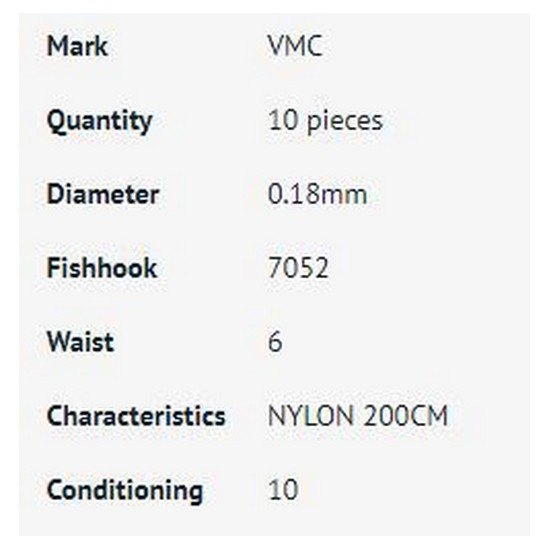 Купить VMC 070528 Trout Связанные Крючки 200 см Черный Black Nickel 8  7ft.ru в интернет магазине Семь Футов