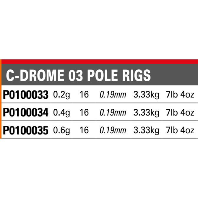 Купить C-Drome P0100033 03 Pole Rig Плавать Оранжевый  Orange / Black 0.20 g  7ft.ru в интернет магазине Семь Футов