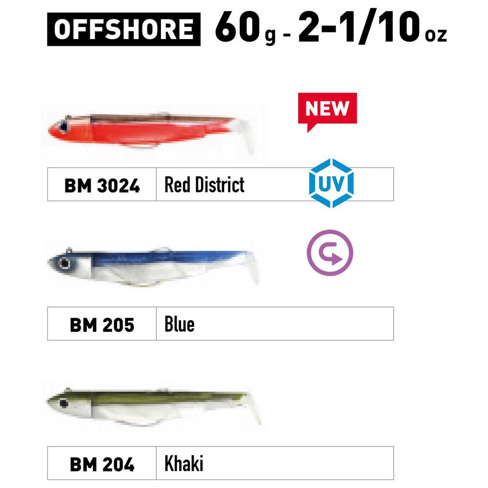 Купить Fiiish BM3024 Black Minnow Combo Offshore Мягкая приманка 160 mm 60g Многоцветный Red District UV 7ft.ru в интернет магазине Семь Футов