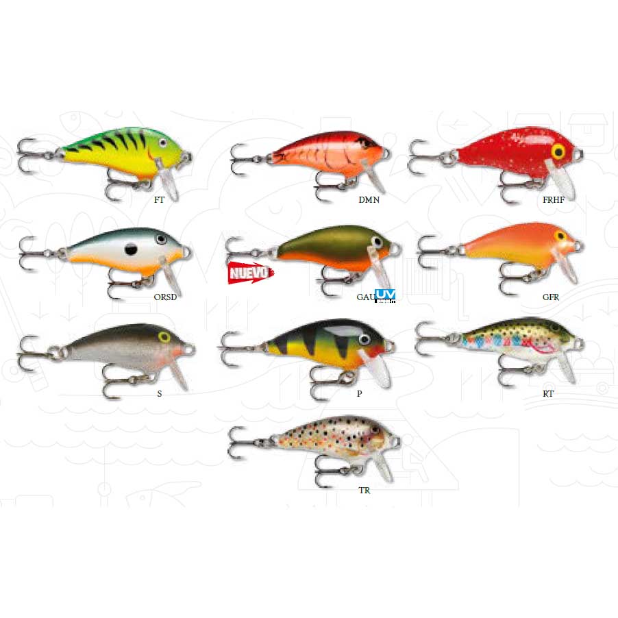 Купить Rapala 14RAMFR03S Mini Fat Rap 30 Mm 4g Многоцветный  S 7ft.ru в интернет магазине Семь Футов