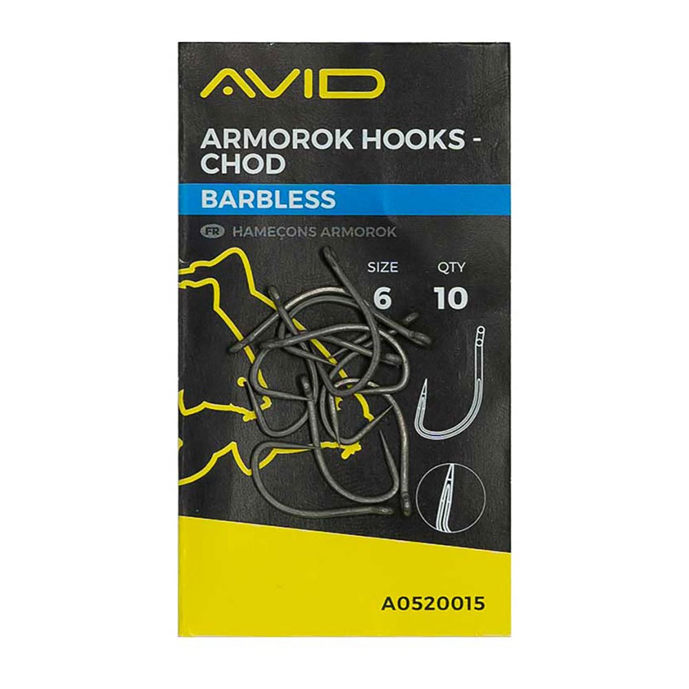 Купить Avid carp A0520014 Armorok Chod Barbless Крюк Черный  Black Nickel 4  7ft.ru в интернет магазине Семь Футов