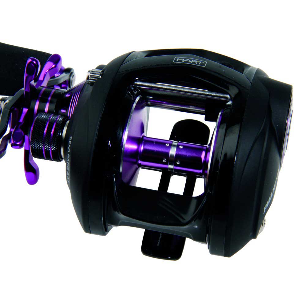 Купить Hart QHPH364 Phantom Мультипликаторная Катушка Голубой Black / Purple Ratio: 6.4:1  7ft.ru в интернет магазине Семь Футов