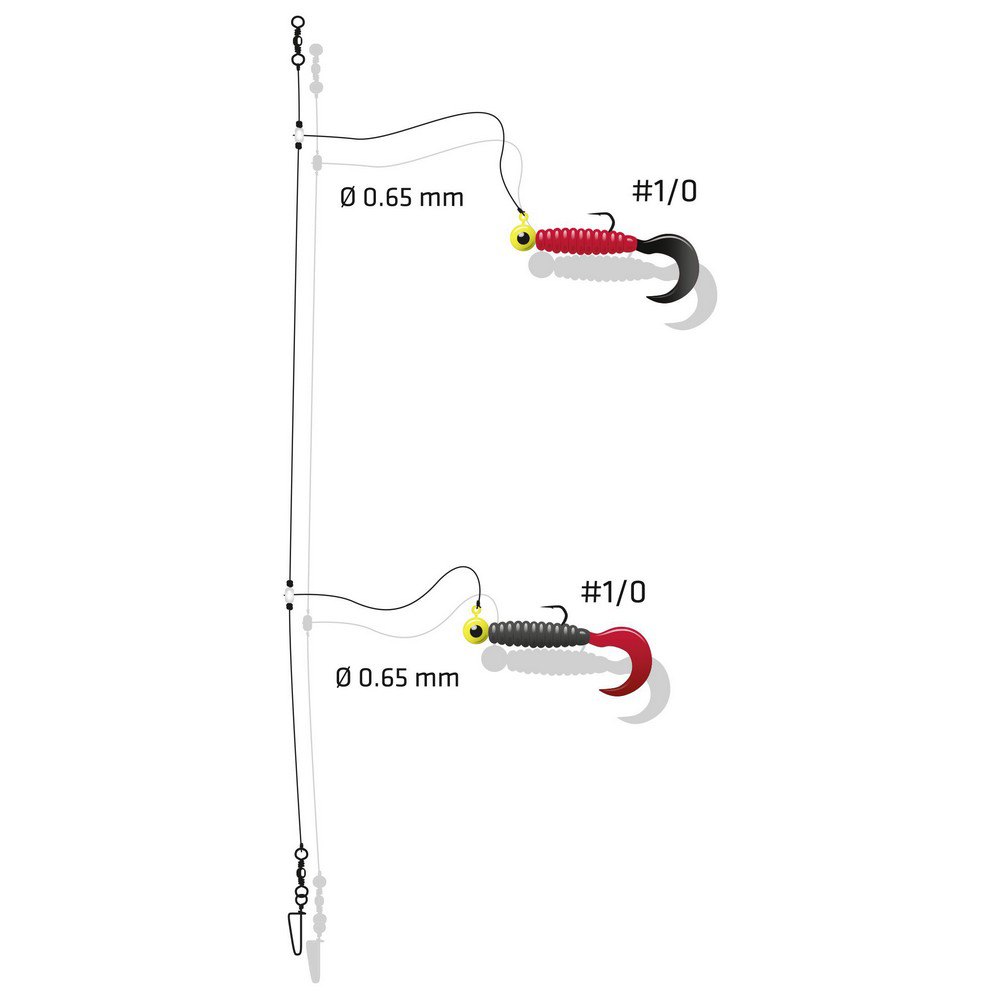 Купить Zebco 4262002 Z-Sea Twin Rotation Мягкая Приманка Для Троллинга 2 Красный 7ft.ru в интернет магазине Семь Футов