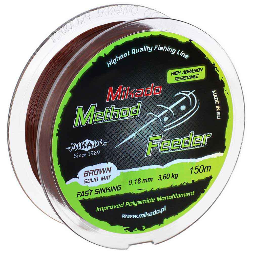 Купить Mikado ZMF-020 Method Feeder Мононить 150 м Коричневый Brown Mat 0.200 mm  7ft.ru в интернет магазине Семь Футов