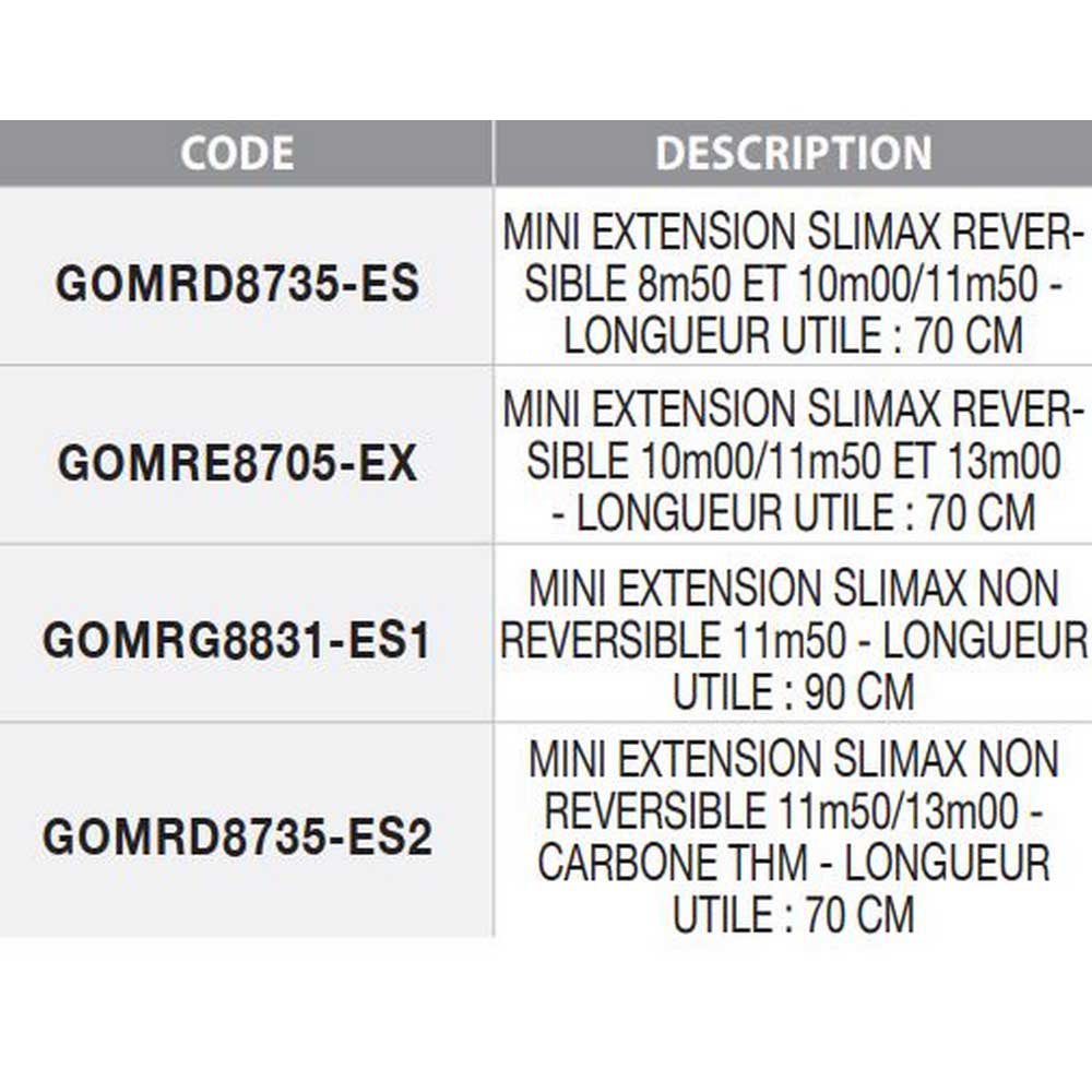 Купить Garbolino GOMRE8705-EX Slimax Series Reversible 13.00 M Расширение Серебристый Black 0.70 m  7ft.ru в интернет магазине Семь Футов