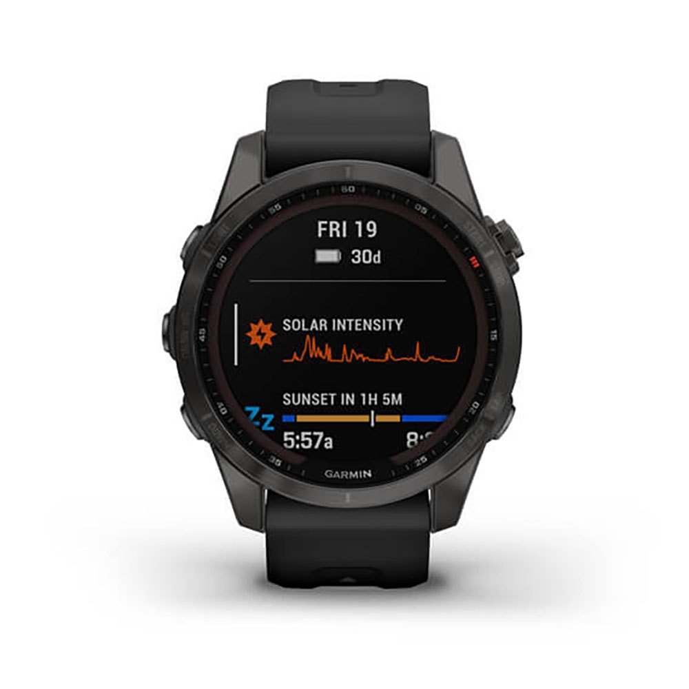 Купить Garmin 010-02539-25 Fenix 7S Sapphire Solar Часы Черный  Carbon Grey DLC / Black 7ft.ru в интернет магазине Семь Футов