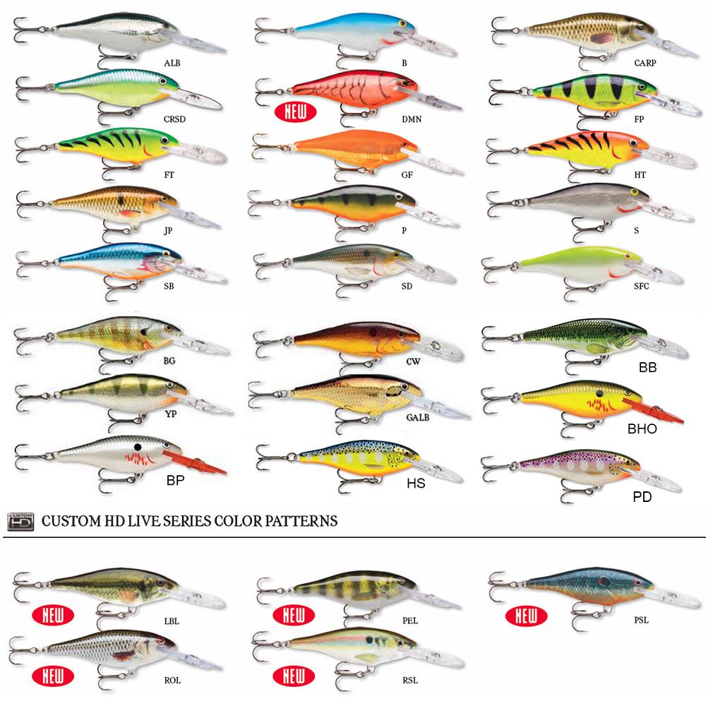 Купить Rapala 14RASR09P Shad Rap 90 Mm 15g Многоцветный  P 7ft.ru в интернет магазине Семь Футов