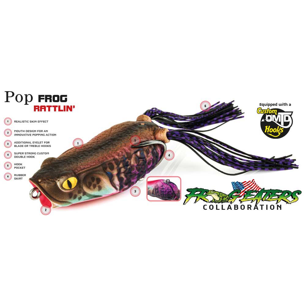 Купить Molix POPF-68 Pop Frog 65 Mm 18g Многоцветный  68 7ft.ru в интернет магазине Семь Футов