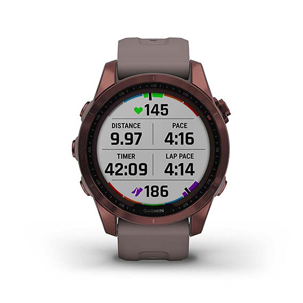 Купить Garmin 010-02539-29 Fenix 7S Sapphire Solar Часы Коричневый Dark Bronze Titanium / Shale Gray 7ft.ru в интернет магазине Семь Футов