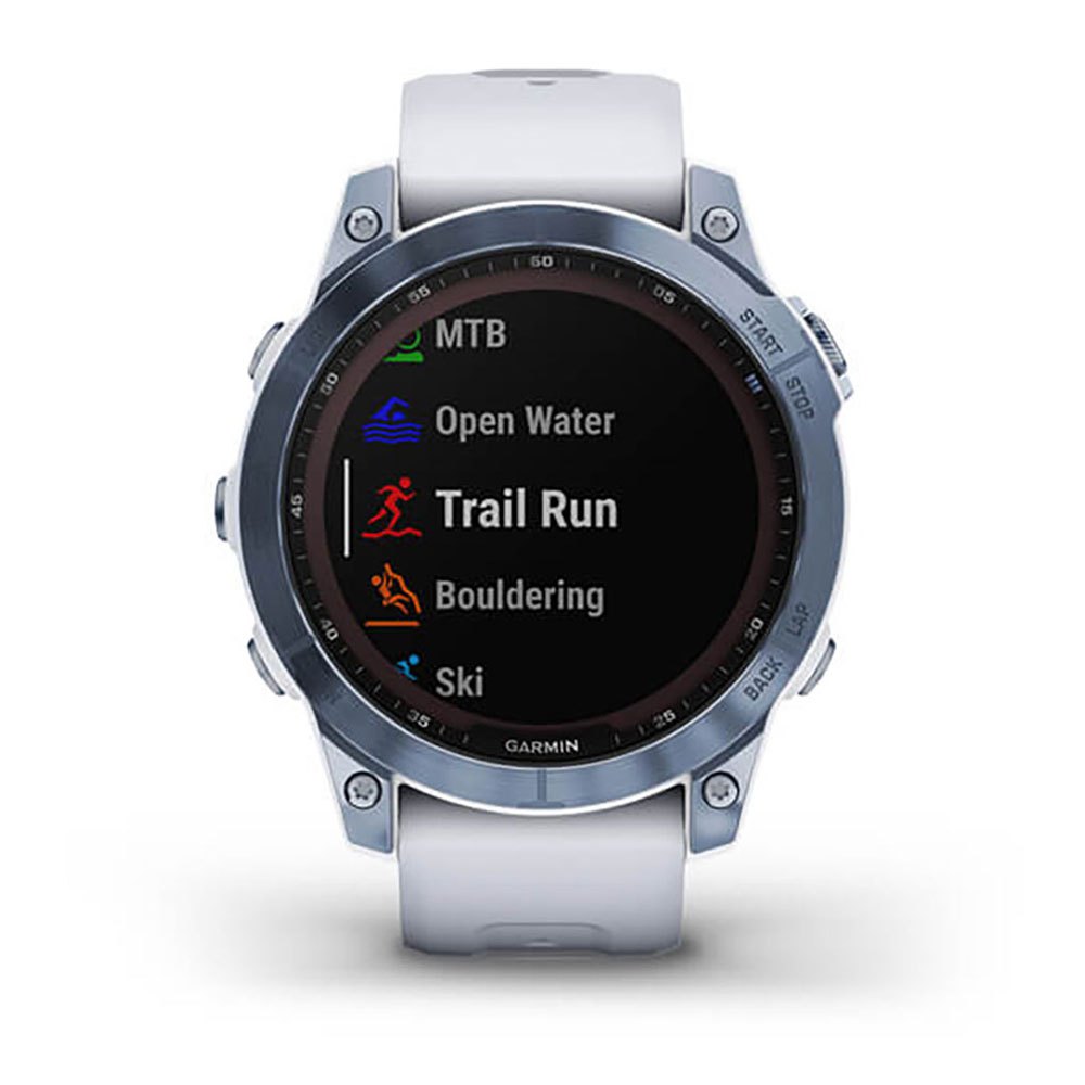 Купить Garmin 010-02540-25 Fenix 7 Sapphire Solar Часы Белая  Mineral Blue Titanium / Whitestone 7ft.ru в интернет магазине Семь Футов