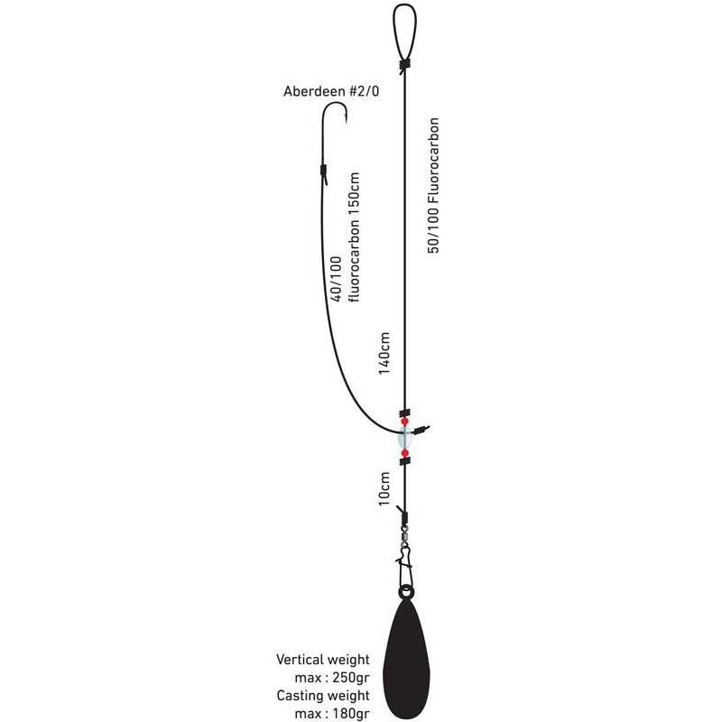 Купить Daiwa MO258357 Surfcasting Sea Bass Rigs Крюк Черный 7ft.ru в интернет магазине Семь Футов